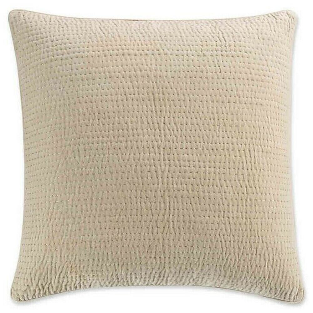 Kas Room Amara Euro Pillow Sham Shams European Light Gold Beige Dorm Set of 2